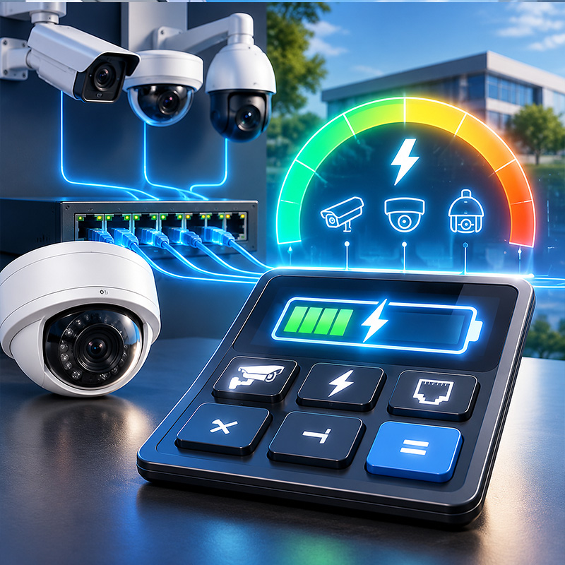 Calculer le budget PoE de caméras de surveillance