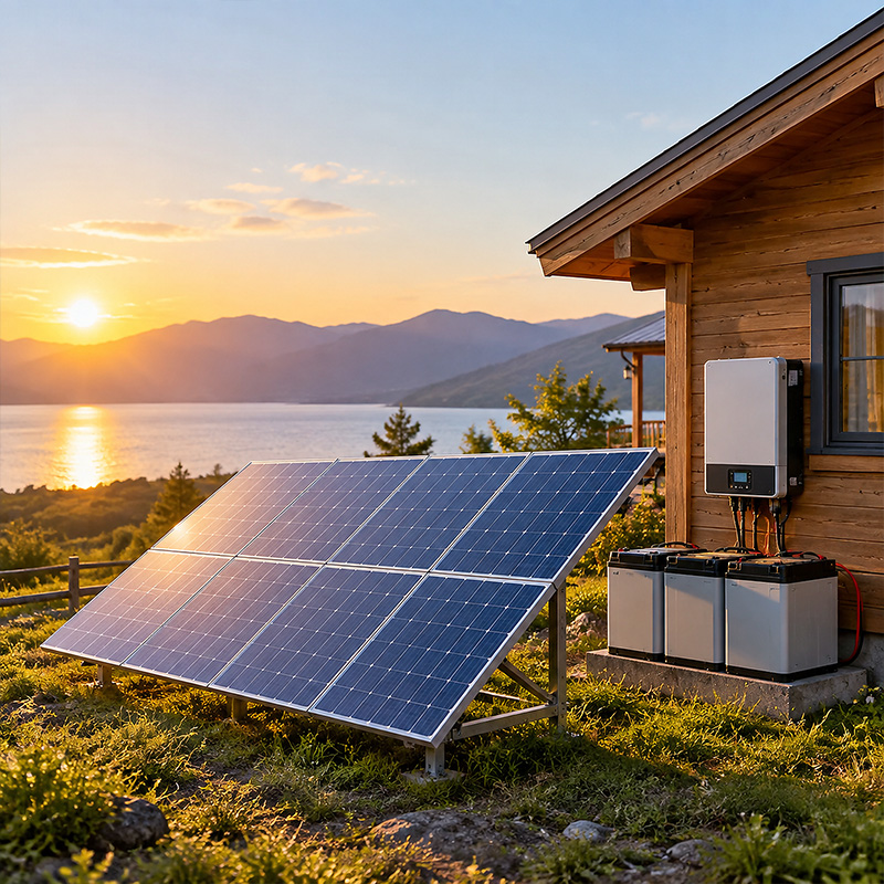 Réseau PoE solaire autonome pour caméras et radio