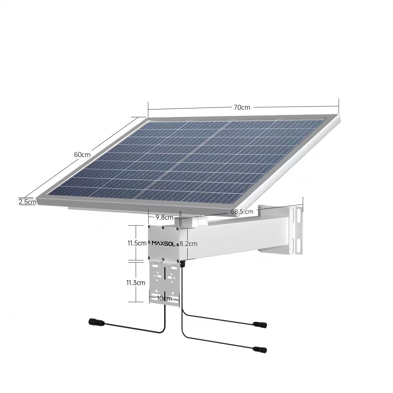 Alimentation solaire industrielle LiFePO4 80W pour CCTV