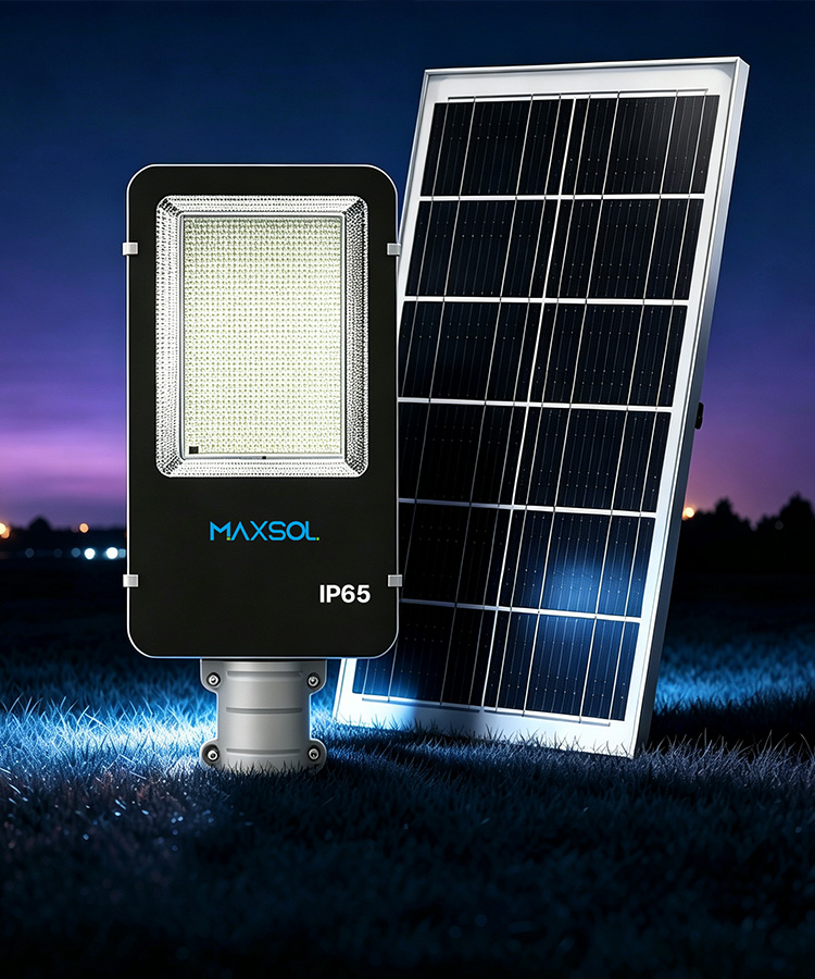 Lampadaire solaire 30 W avec batterie 30 Ah