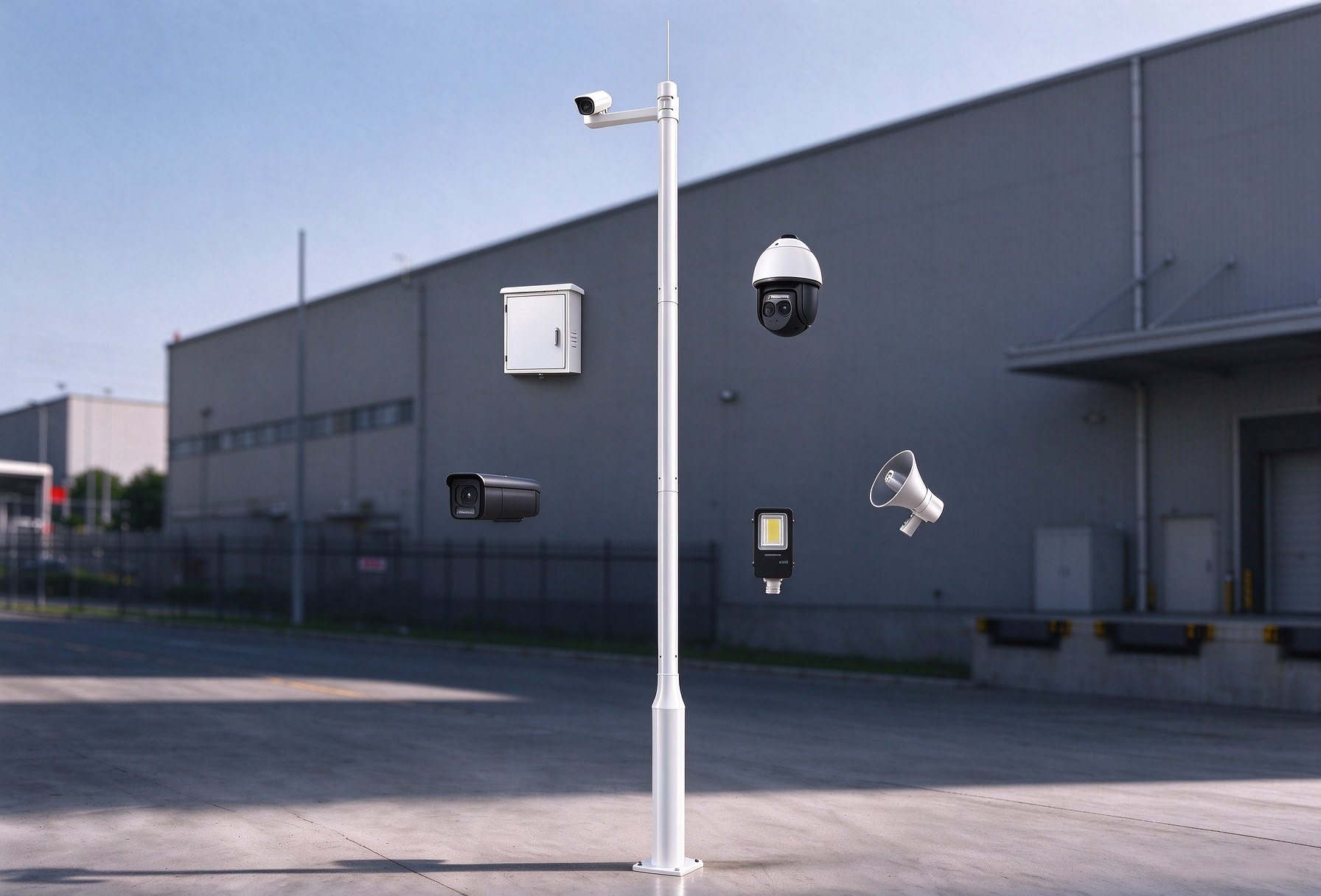 Solution de mât de surveillance