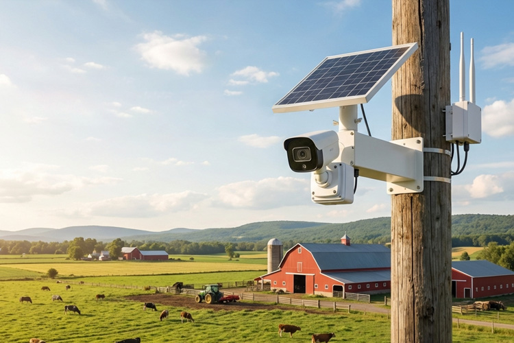 Alimentation solaire pour la vidéosurveillance agricole