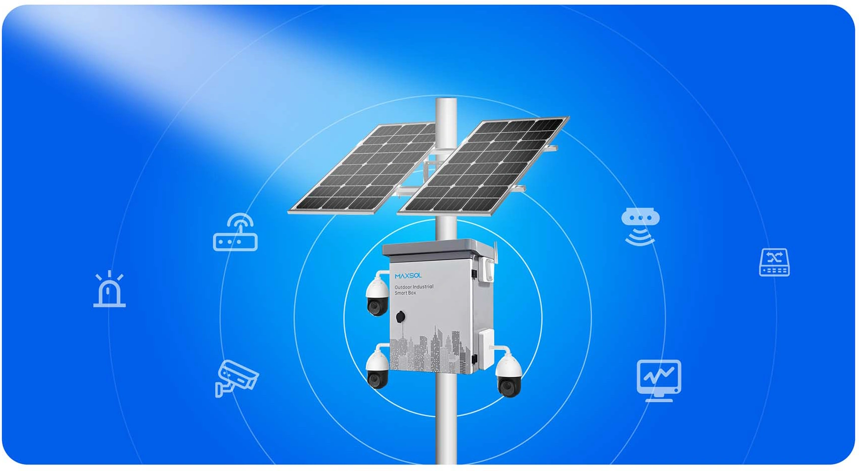 Système solaire extérieur intégré MAXSOL